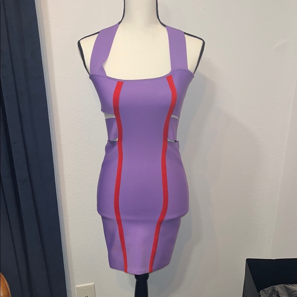Purple and Red Women's Dress